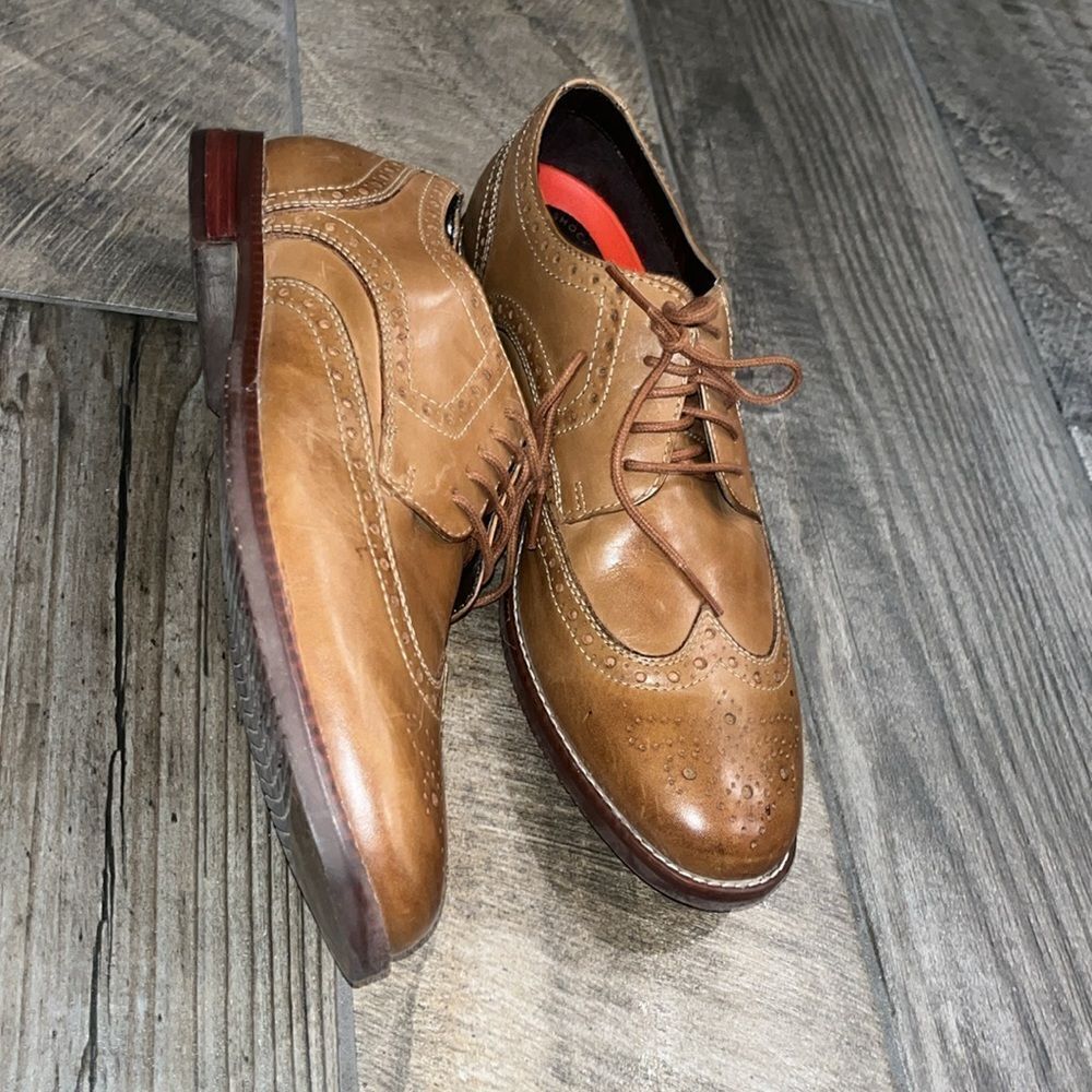 Rockport tan leather loafers